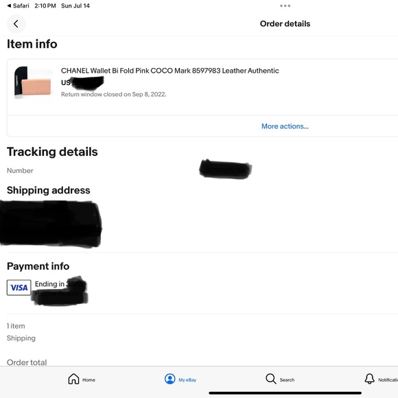 Authentic CoCo CHANEL Pink Bi Fold Leather Wallet/WOC/Authenticity Certificate - Picture 9 of 17